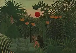 Paysage tropical : lutte de l'Indien et du gorille, 1910 – Musée des Beaux-Arts de Virginie, Richmond.