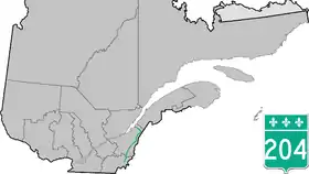 Image illustrative de l’article Route 204 (Québec)