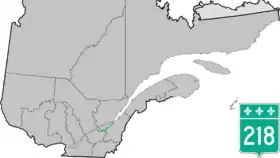Image illustrative de l’article Route 218 (Québec)