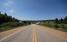 La route 315 vers Chénéville.