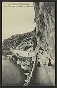 La route des gorges près de Vallon.