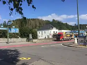 L'endroit de l'accident: le pont de la Sûre.