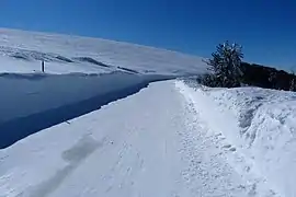 La route des Crêtes en hiver au Kastelberg.