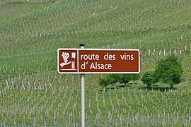 Route des Vins d'Alsace.