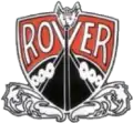 Un logo représentant un drakkar vu de face et portant l'inscription Rover.