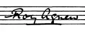 signature de Roy Agnew