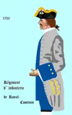 régiment Royal-Comtois de 1720 à 1734