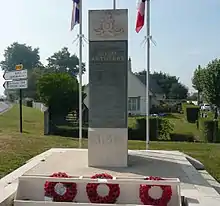 Monument en mémoire des régiments d’artillerie de la 50th Northumbrian Infantry Division