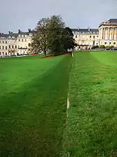 Ha-ha près du Royal Crescent de Bath.