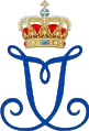 Monogramme de la reine Ingrid de Danemark.