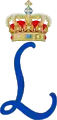 Monogramme de la Princesse Louise de Grande-Bretagne.