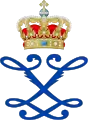 Monogramme de la Reine Lovisa de Danemark.