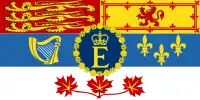 Étendard d'Élisabeth II utilisé au Canada.