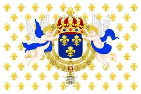 Isle de France ; Drapeau du Royaume de France (1715–1792)
