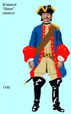 régiment Royal cavalerie de 1740 à 1757