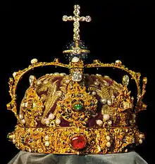 La couronne d'Éric XIV, utilisée depuis 1561.