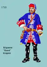 régiment Royal dragons de 1733 à 1750