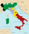Le royaume de Haute Italie tel que le traité franco-sarde de 1859 l'envisageait