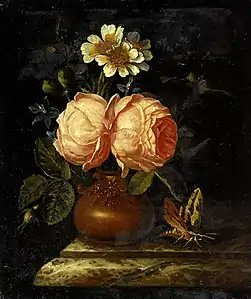 Roses dans un vase, 1706Collection privée
