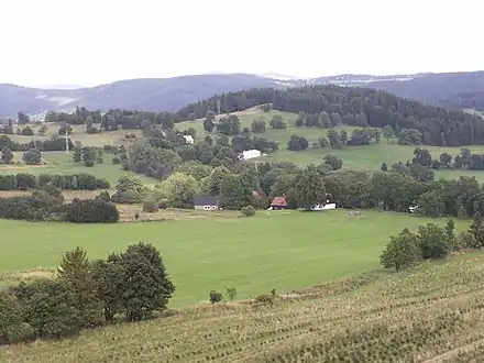 La campagne près de Holčovice.