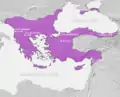 L'empire byzantin en 1180.