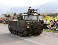 M548 véhicule chenillé de transport 68/05 de l'armée suisse.