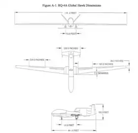 vue en plan de l’avion