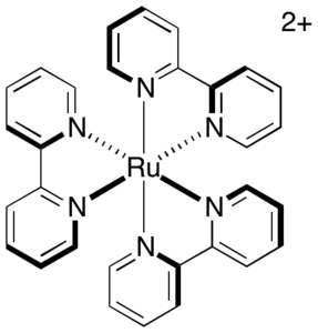 Structure du [Δ-Ru(bpy)3]2+.