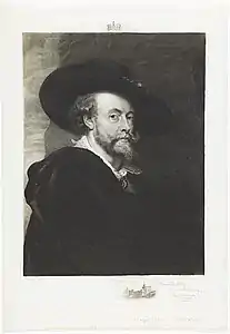 Autoportrait de Rubens d'après Rubens, musée des Beaux-Arts et d'Archéologie de Besançon.