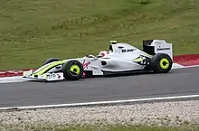 Photo vue de gauche de la BGP 001 de Barrichello en Allemagne