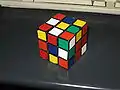Cube dans un état mélangé.