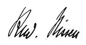 signature de Rudolf Nissen