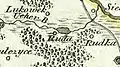 Ruda sur la carte de la Galice occidentale de 1803.