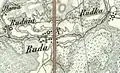 Ruda sur la carte Reymann du XIXe siècle.