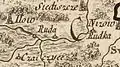 Ruda Ruda sur la carte République (Rizzi Zannoni) en 1772.