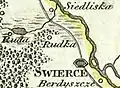 Rudka sur la carte de la Galice occidentale de 1803.