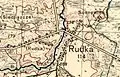 Rudka sur la carte de l'Institut géographique militaire de 1933.