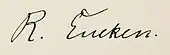 signature de Rudolf Christoph Eucken