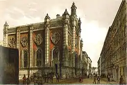 Leopoldstädter Tempel de Vienne en 1860