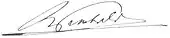 Signature de Rudolf Trabold