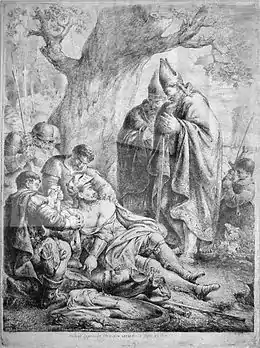 Rodolphe de Rheinfelden, antiroi des Romains contre l'empereur Henri IV, perd son bras lors d'une bataille, 1781