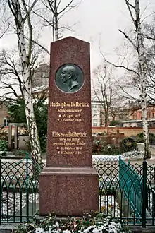 Tombe de Rudolph von Delbrück.