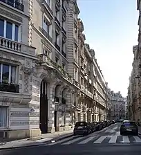 Vue depuis le boulevard Jules-Sandeau.