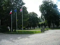 Entrée du parc en façade.