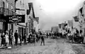 Une rue de Hartland, en 1900.
