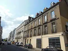 Rue Charles-Brunellière, façades orientées à l'ouest