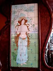 Mosaïque Art nouveau.