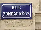 Plaque de rue