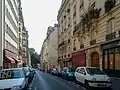 La rue Lacépède dans sa partie à l'est de la rue Monge.