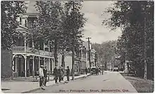 Rue Principale, Berthierville, carte postale.